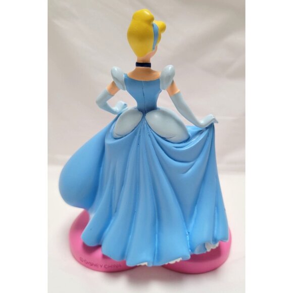 Disney Store Cinderella Figurine #1 Princess Pink Heart Base 5" Tall - Picture 4 of 10